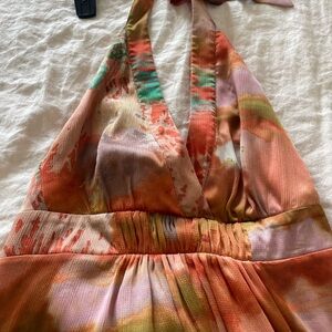 Vibrant Halter Dress